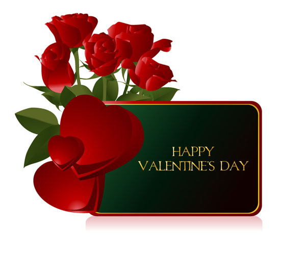 free vector Valentine day greeting card vector